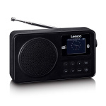 Lenco Bærbar DAB+/FM-radio med Bluetooth® Svart
