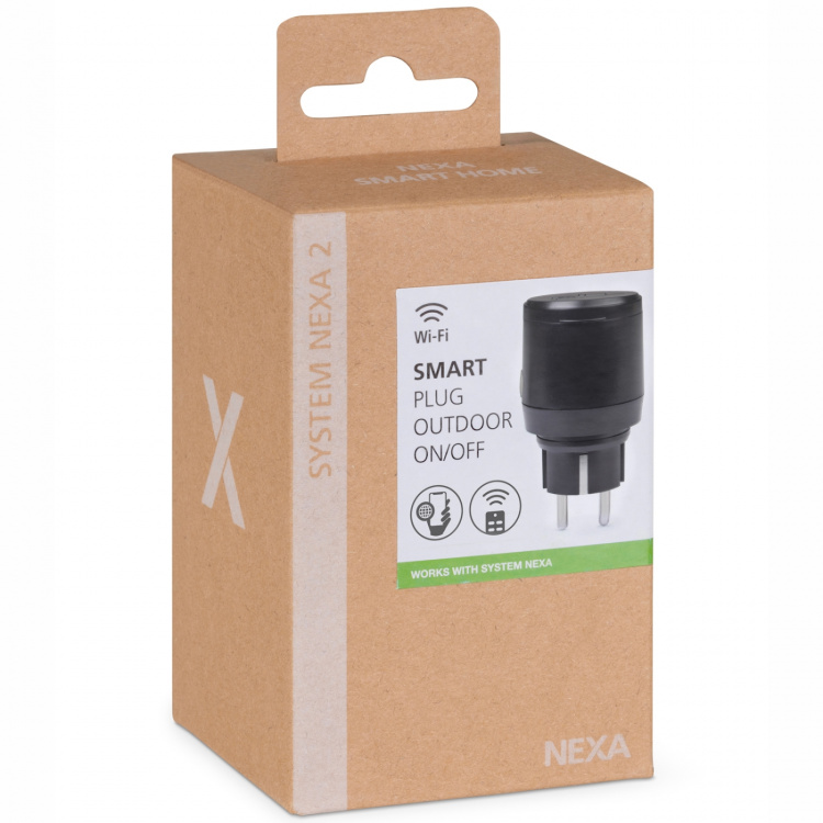 Nexa WPO-01 Smartplugg utendørs IP44 av/på 3500W system Nexa 2 WiFi/433