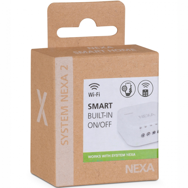 Nexa WBR-01 Innebygd smart mottaker av/på 1800W-system Nexa 2 WiFi/433