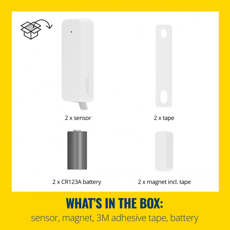 WiZ WiFi Smart kontaktsensor 2-pakning