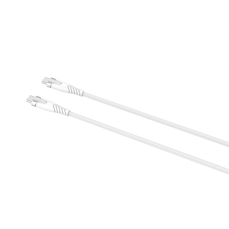Gear Kevlar-kabel Pro Usb-C 2.0 Med Metallhus Hvit 1,5m Gear Kevlar-kabel Pro Usb-C 2.0 Med Metallhus Hvit 1,5m