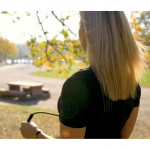 SWEDISH POSTURE T-shirt Dame Posture Reminder Svart L SWEDISH POSTURE T-shirt Dame Posture Reminder Svart L