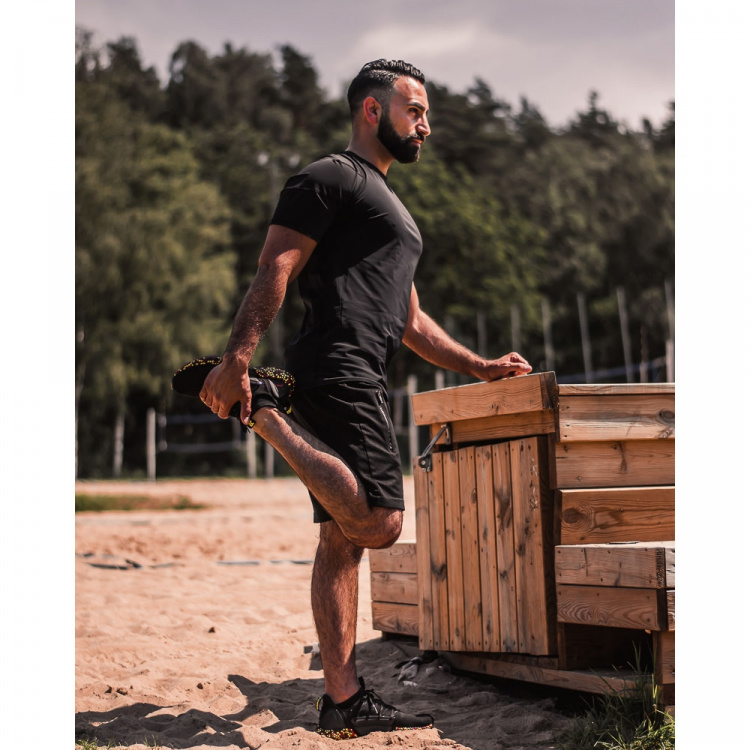 SWEDISH POSTURE T-shirt Herre Posture Reminder Svart S SWEDISH POSTURE T-shirt Herre Posture Reminder Svart S