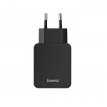 Hama Hurtiglader Fast Charger 1x USB-A Qualcomm 19.5w Svart