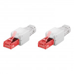North RJ45 Kontakt for Cat6 kabel 2pack 8p8c For montering uten Verktøy North RJ45 Kontakt for Cat6 kabel 2pack 8p8c For montering uten Verktøy