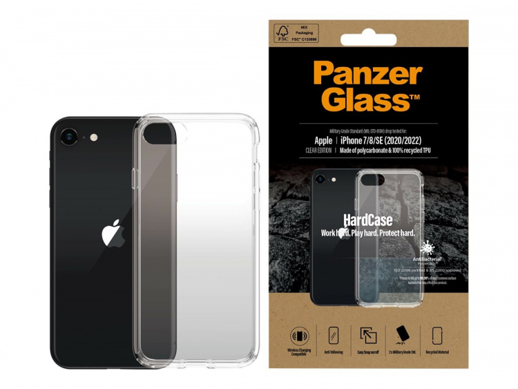 PanzerGlass HardCase Clear Edition Shell Apple iPhone SE (2. generation), SE (3rd generation), Transparent