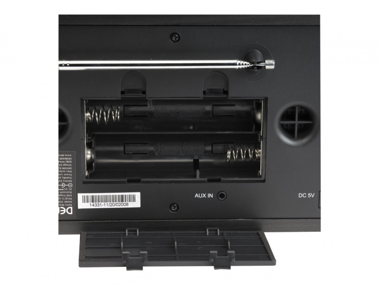 Denver DAB-18DARKGREY DAB bärbar radio Svart Denver DAB-18DARKGREY DAB bärbar radio Svart