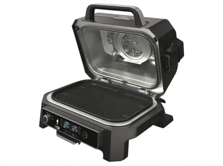 Ninja OG850EU Woodfire PRO XL elektrisk BBQ-grill och rökugn Svart/Grå Ninja OG850EU Woodfire PRO XL elektrisk BBQ-grill och rökugn Svart/Grå