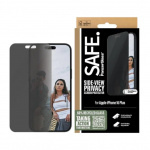 PanzerGlass SAFE. Privacy Screen Protector Apple iPhone 16 Plus, 15 Plus | Ultra-Wide Fit
