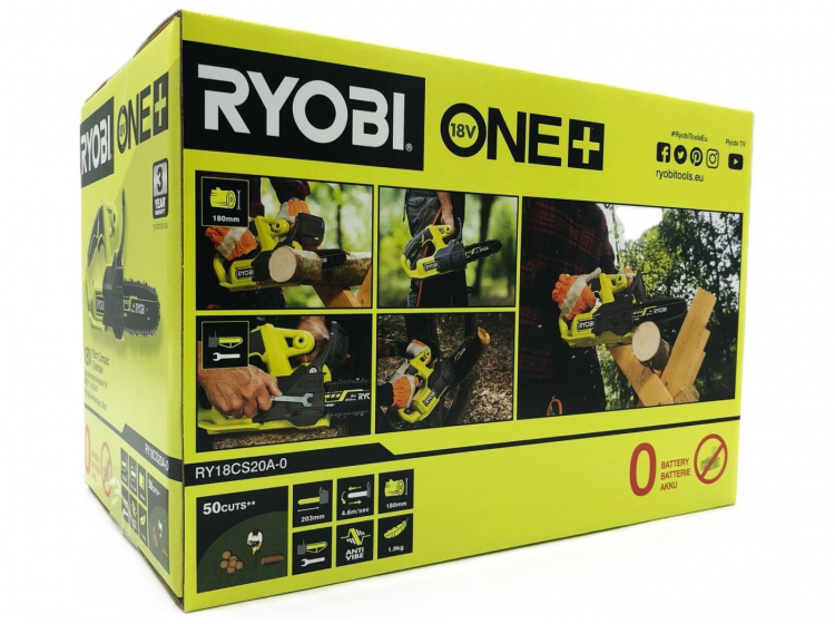 Ryobi ONE+ RY18CS20A-0 18V Motorsåg 20cm Inget batteri