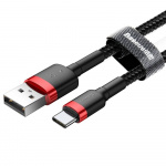 Baseus USB-A 2.0 til USB-C kabel 0.5m svart