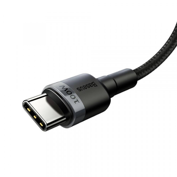 Baseus Cafule USB-C til USB-C kabel 100W 2m grå/svart
