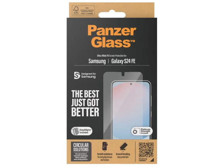 PanzerGlass Skjermbeskytter Samsung Galaxy S24 FE | Ultra-Wide Fit