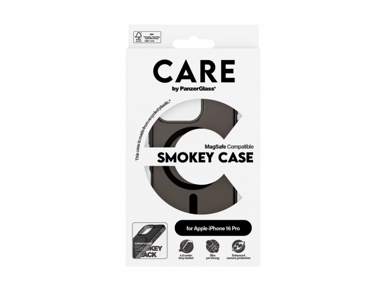PanzerGlass CARE by PanzerGlass Urban Combat Protective Case Smoked Apple iPhone 16 Pro