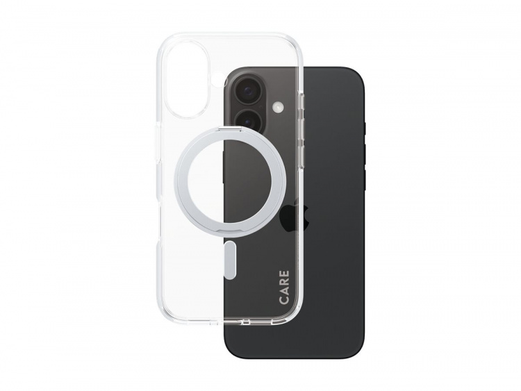 PanzerGlass CARE by PanzerGlass Protective Cover Silver Transparent Apple iPhone 16