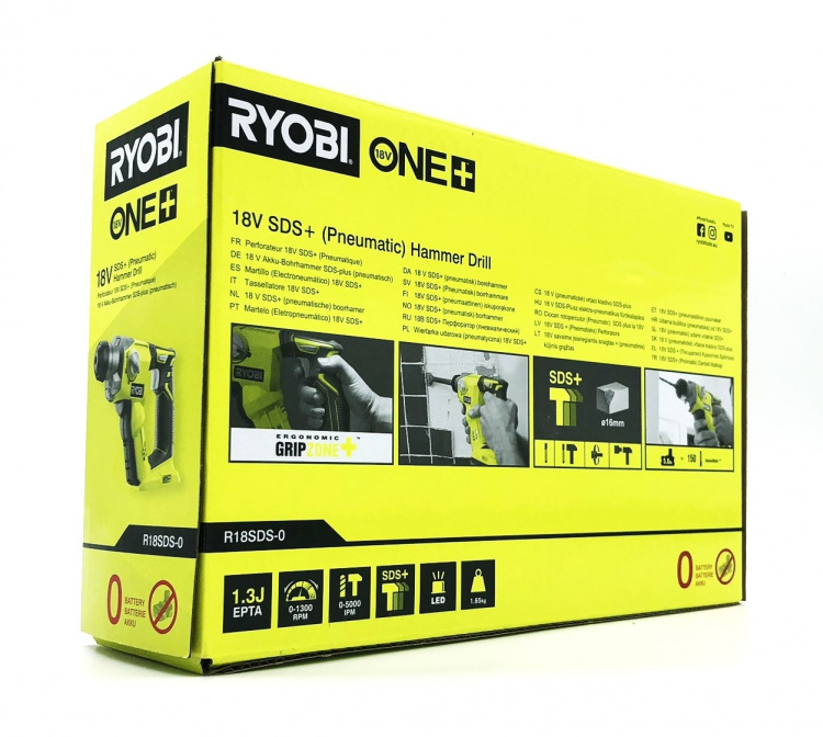 Ryobi One+ R18SDS-0 Borrhammare Inget batteri 18V 1,3Joule
