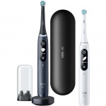Oral B iO Series 7 Duo Electric Toothbrush, Black & White