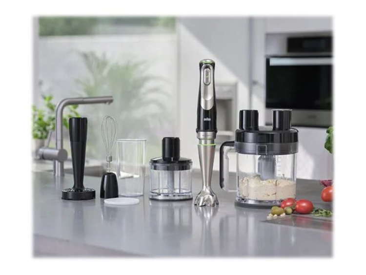 Braun Multiquick 9 MQ 9187XLI stavmixer Premium svart/borstat rostfritt stål Braun Multiquick 9 MQ 9187XLI stavmixer Premium svart/borstat rostfritt stål