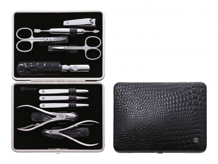 Zwilling Manicure set, Stainless steel, 10 pcs