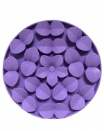 Confetti Dogs Slikkematte med blomster og blader 20 x 20 x 2 cm - (PBL6637S)