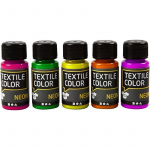Creative Toys Tekstilfarge - Neon 5 x 50 ml (342280)