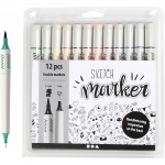Creative Toys Sketch Marker - Standardfarger 12 stk (37382)