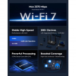 CUDY Ruter Wi-Fi Router WR3600 WF7 BE3600 Gigabit Mesh CUDY Ruter Wi-Fi Router WR3600 WF7 BE3600 Gigabit Mesh
