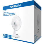 Valueline Tabell Fan 23 cm 21 W Plastic Hvit