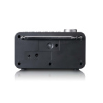 Lenco DAB+/FM-radiovekkerklokke med fargeskjerm, sleep timer og dobbel alarmfunksjon Svart