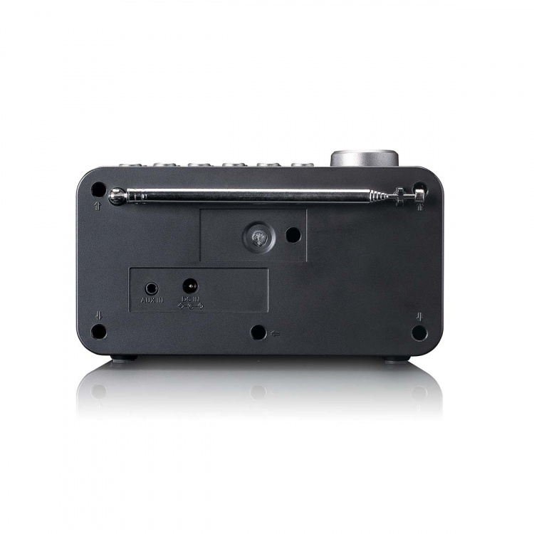 Lenco DAB+/FM-radiovekkerklokke med fargeskjerm, sleep timer og dobbel alarmfunksjon Svart