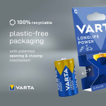 Varta Alkaline Batteri C 1.5 V High Energy 2-Blister
