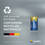 Varta Alkaline Batteri C 1.5 V High Energy 2-Blister