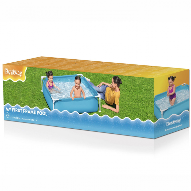 Bestway My First Frame Pool 1,22 m x 1,22 m x 30,5 cm Bestway My First Frame Pool 1,22 m x 1,22 m x 30,5 cm
