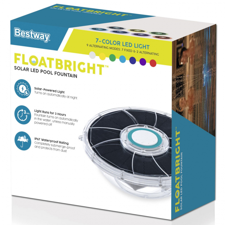 Bestway FloatBright LED-bassengfontene med solcellebelysning