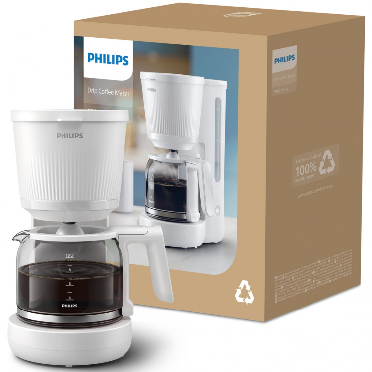Philips Kaffetrakter HD7411/00 3000-serien Arctic White