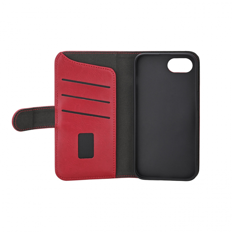 Gear Mobil Lommebok iPhone 16E Classic 3 Kort MagSerie Resirkulert Deep Red