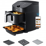 Midea Airfryer 2-i-1-kombinasjon med stekeovn 6,4 + 4,4 liter