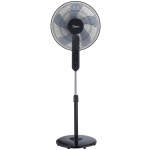 Midea Gulvvifte med 3 hastigheter og fjernkontroll, svart