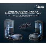 Midea S8+ robotstøvsuger med dokkingstasjon