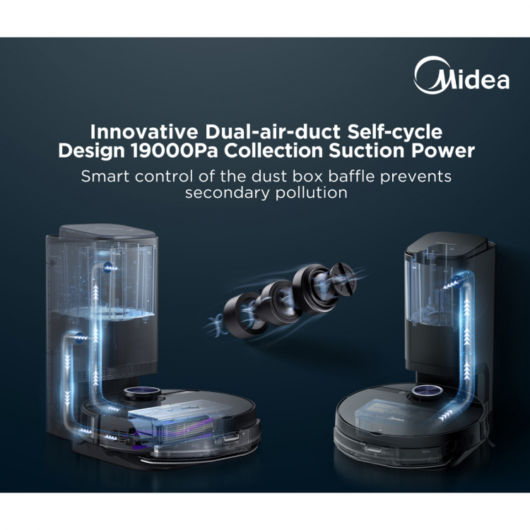 Midea S8+ robotstøvsuger med dokkingstasjon Midea S8+ robotstøvsuger med dokkingstasjon