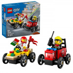 LEGO LEGO City - Racerbilpakke: Pizza vs. brannbil (60458)