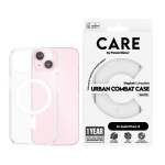 CARE by PanzerGlass - Flaggskipetui Transparent Urban Combat med hvit MagSafe - iPhone 15