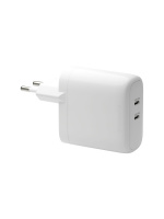 dbramante1928 Re-charge - EU-vegglader - 2x USB-C 45W - hvit