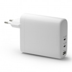 dbramante1928 Re-charge - Vegglader GaN - USB-C 140W+100W+18W EU - Hvit dbramante1928 Re-charge - Vegglader GaN - USB-C 140W+100W+18W EU - Hvit