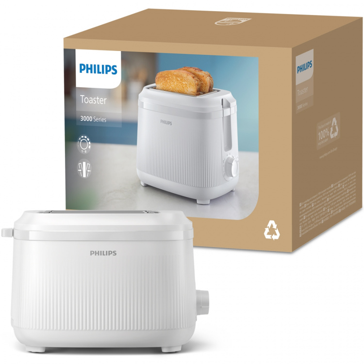 Philips Brødrister HD2511/00 Arctic White 3000-serien