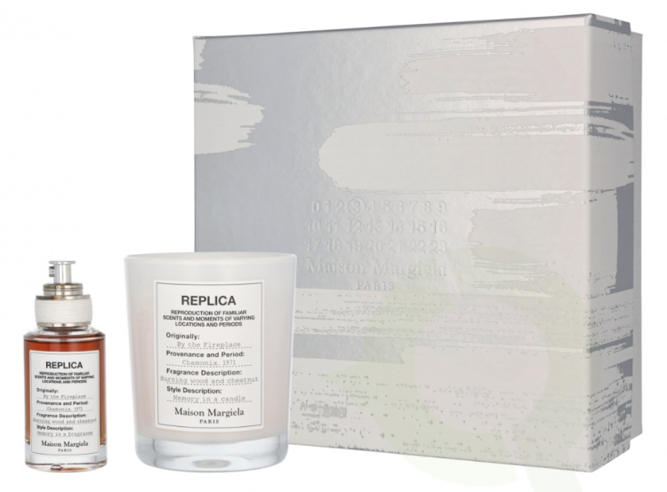 Maison Margiela Replica By The Fireplace Giftset 195 ml Edt Spray 30ml/Scented Candle 165g