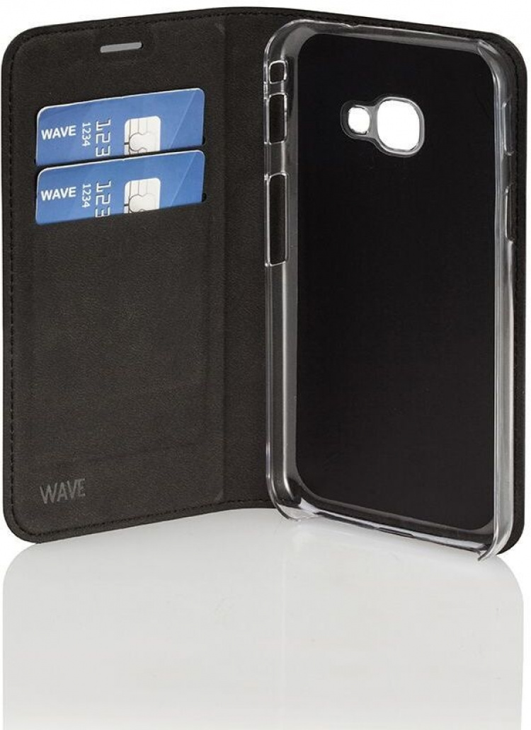 Wave BookCase beskyttelsesveske, Samsung Galaxy Xcover 4 / 4S, svart
