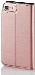 Wave BookCase beskyttelsesveske, iPhone 6 / 6s / 7 / 8 / SE, rosa gull