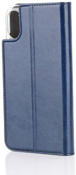 Wave BookCase beskyttelsesveske, iPhone X / Xs, mørkeblå Wave BookCase beskyttelsesveske, iPhone X / Xs, mørkeblå