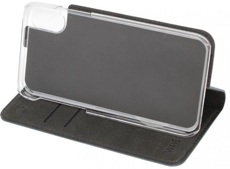 Wave BookCase beskyttelsesveske, iPhone X / Xs, mørkeblå Wave BookCase beskyttelsesveske, iPhone X / Xs, mørkeblå